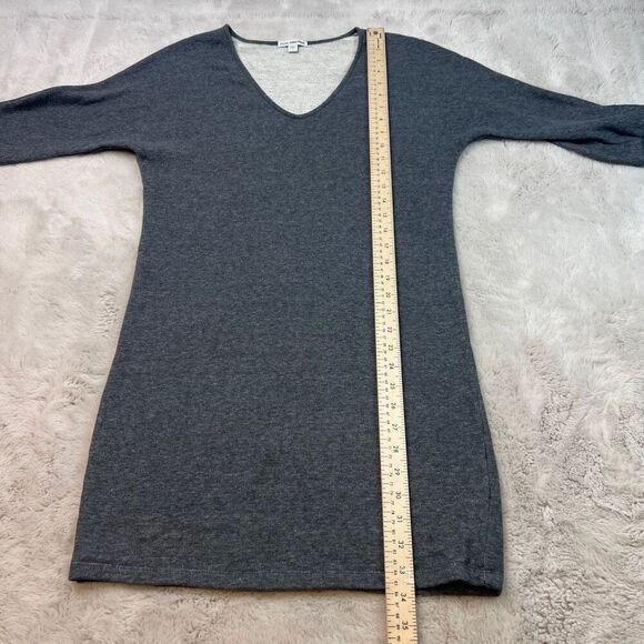 Standard James Perse Sweater Dress Womens Size 1 S-M Gray French Terry Sweatshir - Picture 8 of 10
